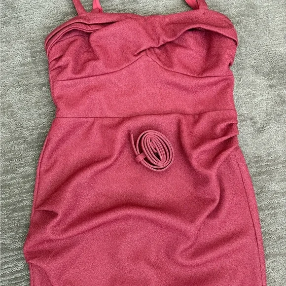 Vixen by Micheline Pitt Jawbreaker Wiggle Pink Lurex Dress - Picture 4 of 6